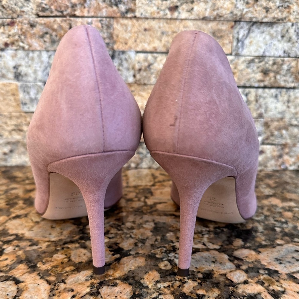 DOLCE & GABBANA Shoes Pink Leather Crystal Heels Pumps Heels - Picture 8 of 14